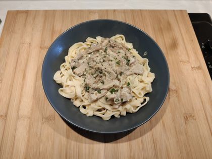 Cover image for Oyster Mushroom and tagliatelle
