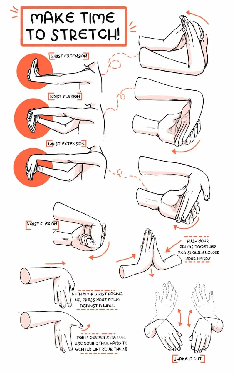 stretch hands exercices