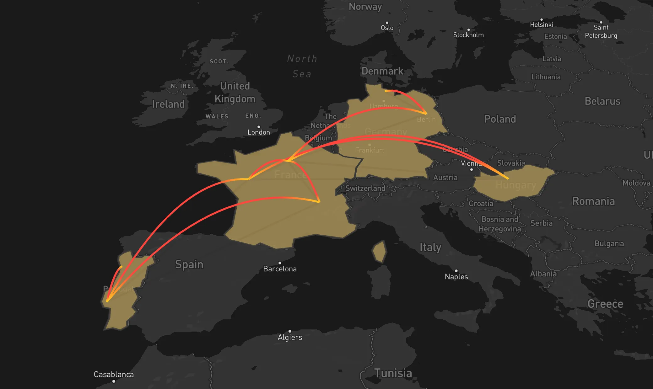 my travel map