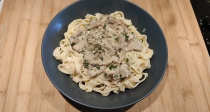 Cover image for Oyster Mushroom and tagliatelle
