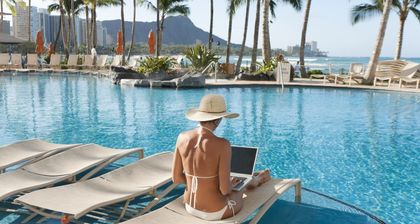 Don't trust the influencers. Working from the beach doesn't work.